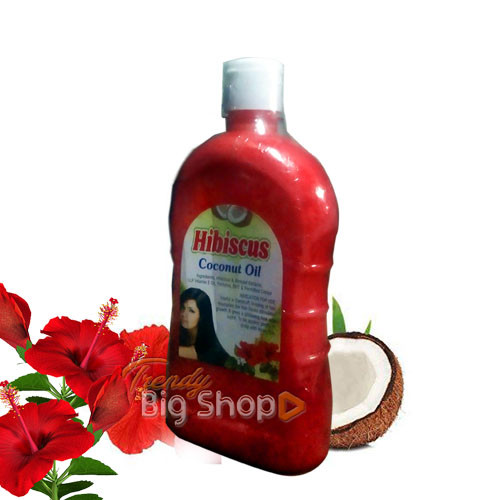 Hibiscus Coconut Hair Oil, 500ml - Organic Hair Oils in online kodai