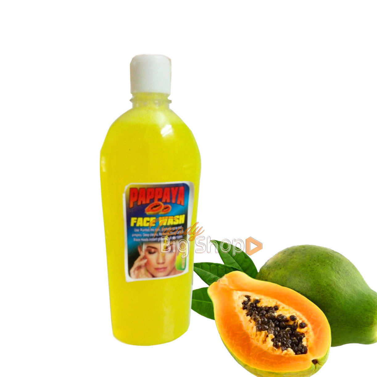 Papaya Face Wash, 500ml, Natural Face Wash Product online shop kodai