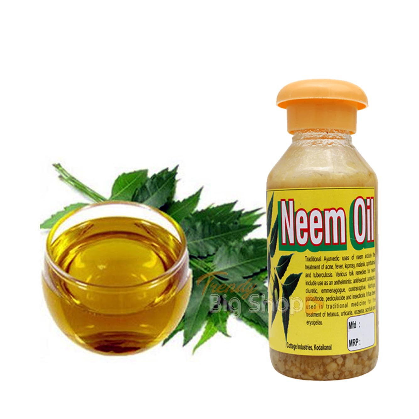 Neem Oil, 200ml Cold Pressed Oil For Hair, Skin & Body Care in online shopping