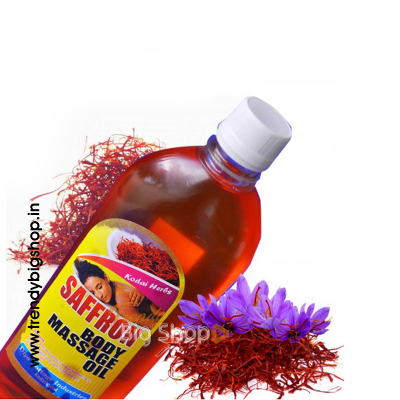 Saffron Body Massage Oil_500ml, Ayurveda Pure Natural, Online Kodai