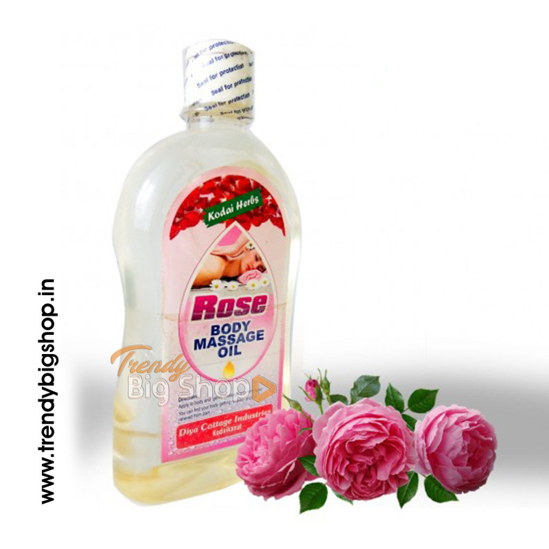 Rose Body Massage Oil_500ml, Ayurveda Pure Natural Online Shop