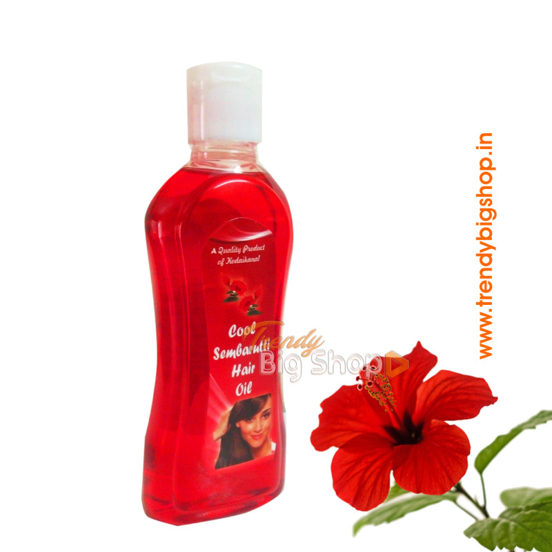 Sembaruthi Hair Oil - Cool, 200ml Organic Hibiscus hair oil online kodai