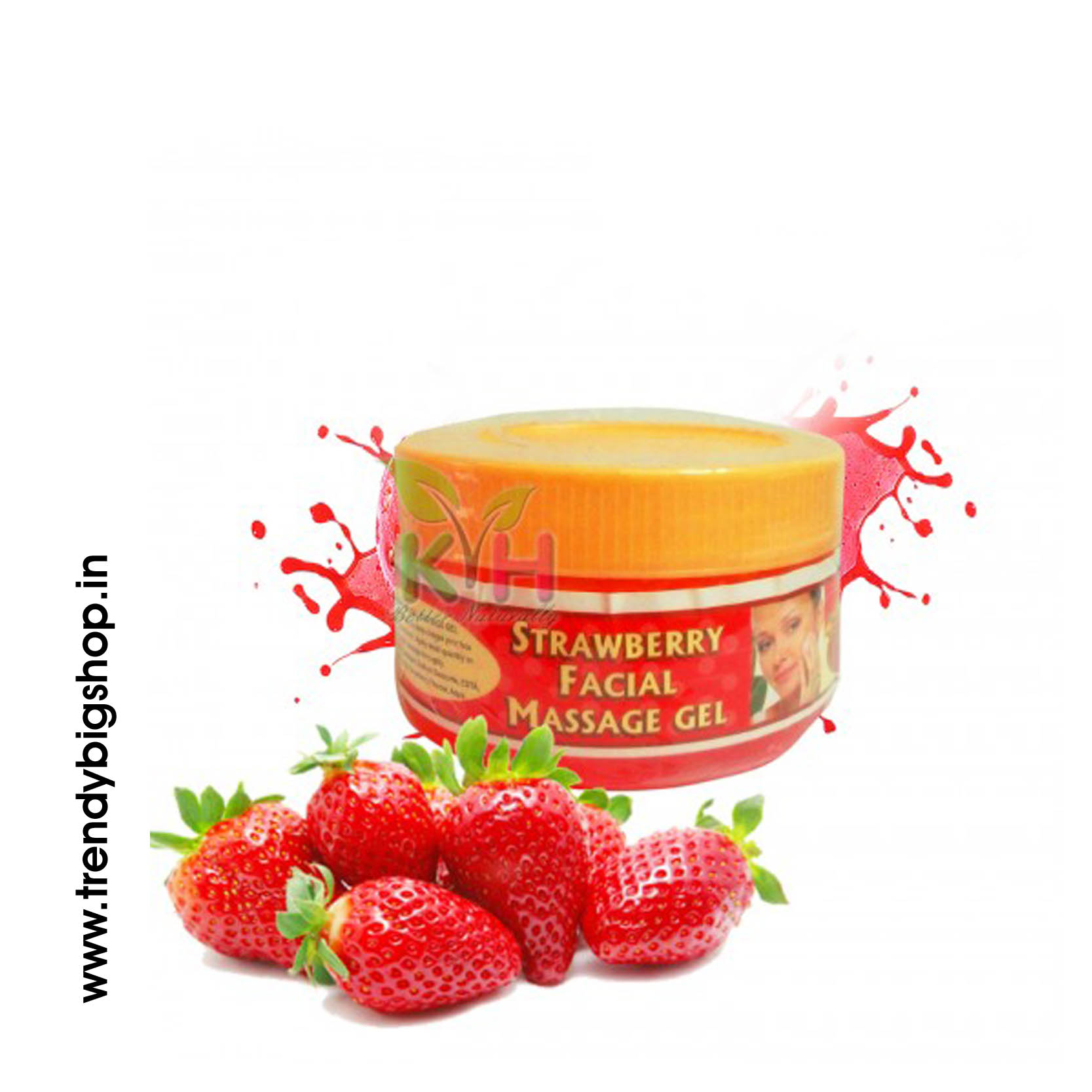 Strawberry Facial Massage Gel_500gm Natural and Organic Facial Massage product in Online shop Kodaikanal
